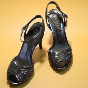 RALPH LAUREN Women's T Strap Sling Back Heels Size 6.5